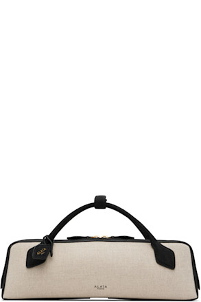 Beige & Black 'Le Teckel Clutch' Bag