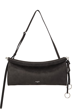 Gray 'Le Click' East West Medium Bag