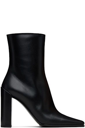 Black Soft Calf 90 Ankle Boots