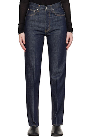 Indigo Hard Twist Denim 5P Jeans