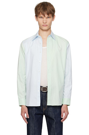 Green & Blue Finx Ox Chambray Shirt