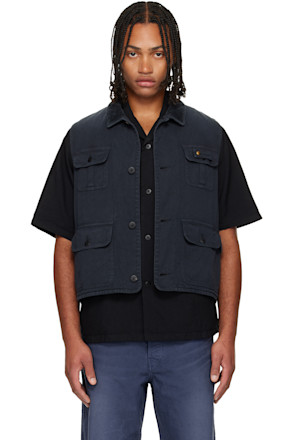 Black Matto Hunting Denim Vest