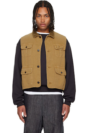 Tan Matto Hunting Denim Vest