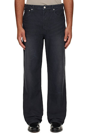 Black Fluxus 01 Wide G.Cords Trousers