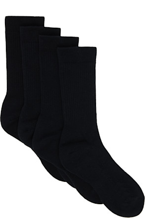 Two-Pack Black Achilles Hi Socks