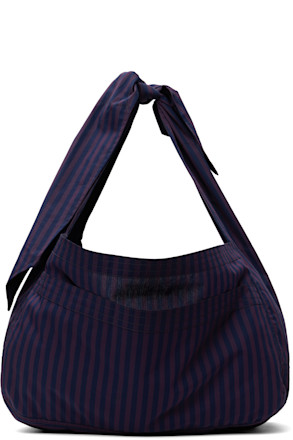 Purple & Navy Cocoon Sac Bag