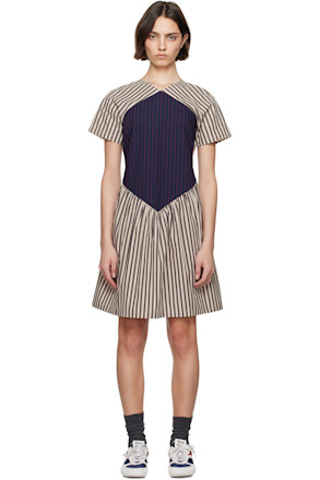 Brown Ace Minidress