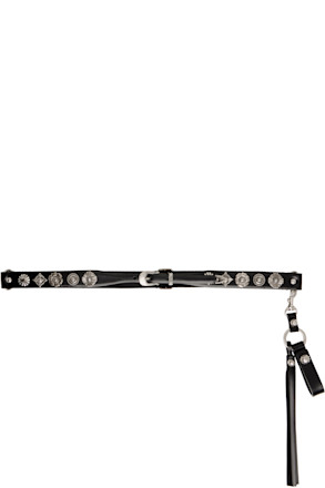 Black Tassel Key Ring Belt