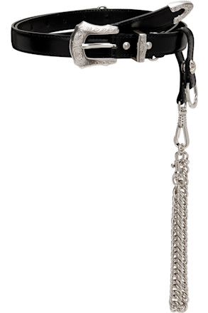 Black Chain Key Ring Belt
