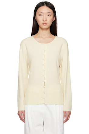 Off-White Button Down Cardigan