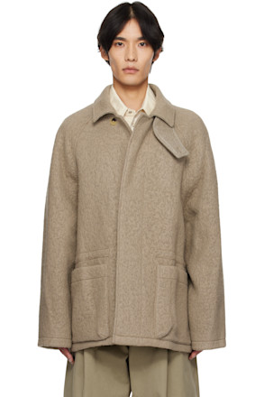 Beige Wool Hunting Jacket