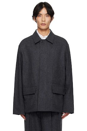 Gray Wool Field Jacket