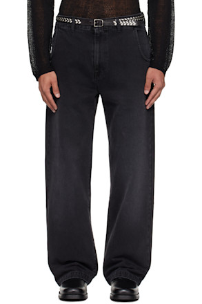 Black Straight Cut Jeans