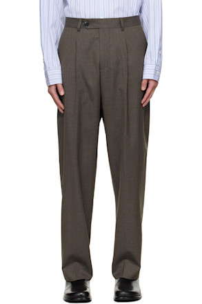 Taupe Formal Trousers