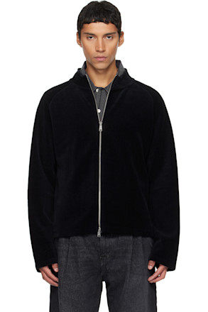 Black Leisure Zip Up Jacket