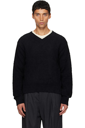 Black V-Neck Sweater