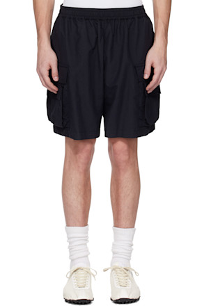 Black Mini Cargo Shorts