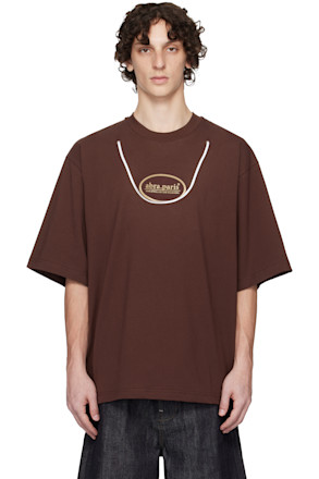 Brown 'Abra Paris' T-shirt