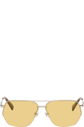 Silver La Croisière 'The Aviador' Sunglasses