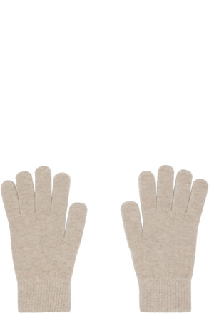 Beige Cashmere Gloves