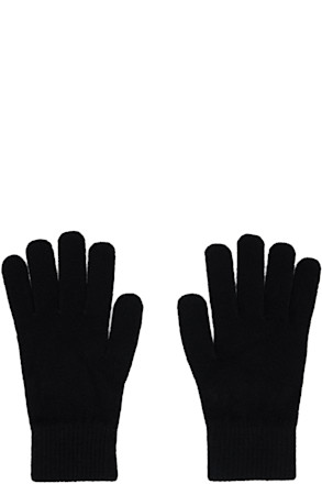 Black Wool & Cashmere Gloves