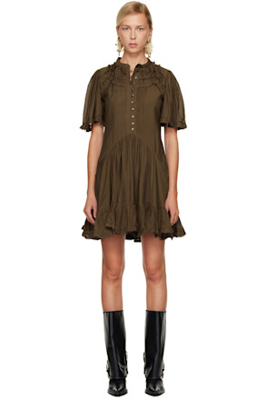 Khaki Celyana Minidress
