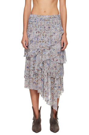 Multicolor Brigitte Midi Skirt