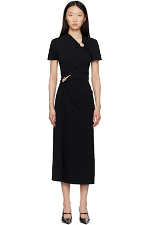Black Piercing Maxi Dress