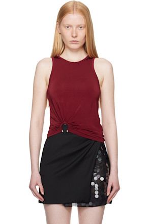 Red Jersey Tank Top