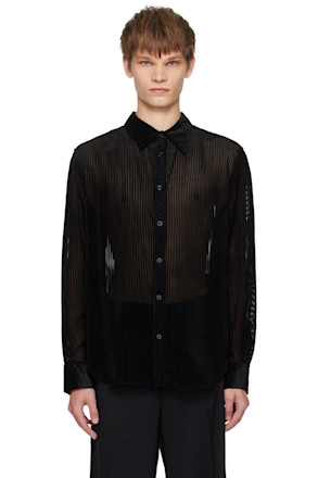 Black Striped Shirt