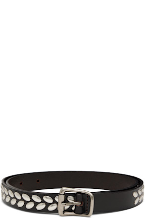 Brown Almond Stud Belt