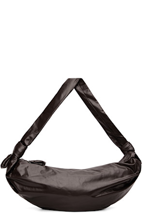 Burgundy Large Soft Croissant Bag