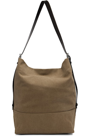 Taupe Belted Tote
