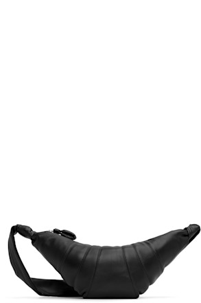 Black Medium Croissant Bag