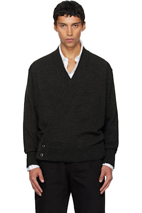 Brown Wrap Cardigan