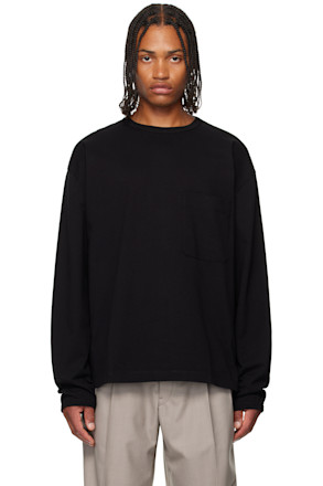 Black Boxy Long Sleeve T-shirt