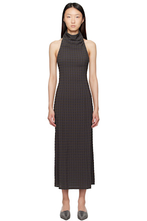 Brown & Blue Olin Maxi Dress