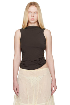 Brown Duli Tank Top