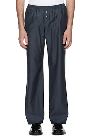 Gray Wide-Leg Limone Trousers