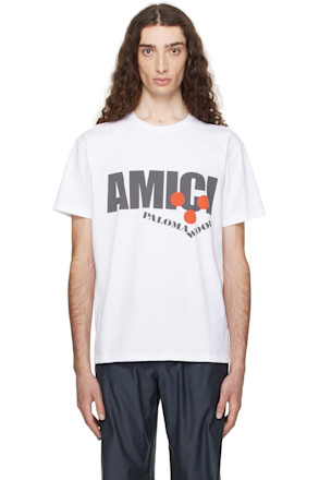 White 'Amici' T-shirt