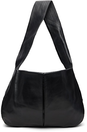 Black Box Pleat Leather Bag