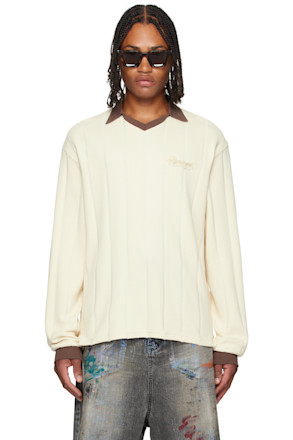 Off-White Retro Football Long Sleeve Polo