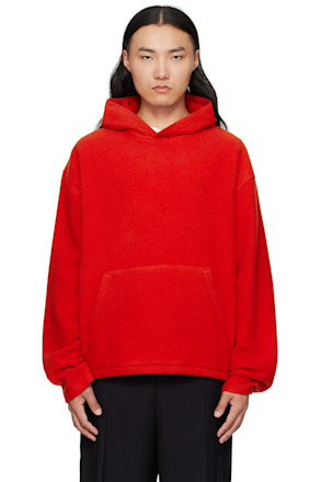 Orange Fleece Hoodie