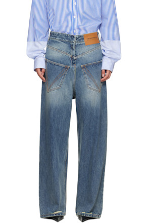 Blue Back To Front Jeans