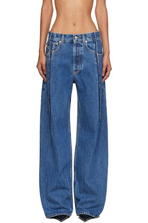 Blue Cut Reconstructed Jeans
