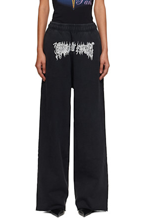 Gray Logo Baggy Lounge Pants