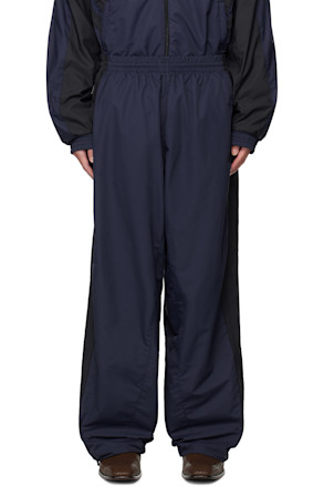 Navy & Black Iconic Tracksuit Track Pants
