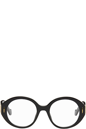 Black Anagram Oval Glasses
