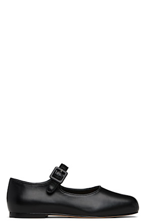 Black Pointe Mary Jane Ballerina Flats