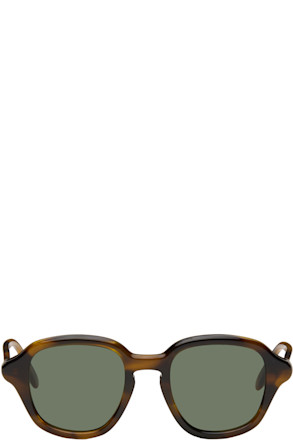 Brown Alpha Slim Sunglasses